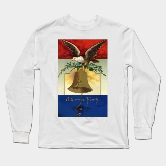 Vintage 4th of July Long Sleeve T-Shirt by MasterpieceCafe